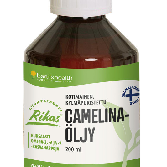 RIKAS kotimainen & kylmäpuristettu Camelinaöljy 200ml