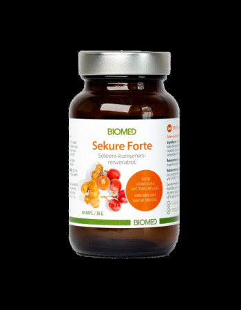 Biomed Sekure forte Seleeni-kurkumiini-resveratroli 60 kaps
