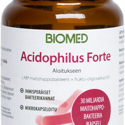 Biomed Acidophilus Forte Maitohappobakteeri 30 kapsl 