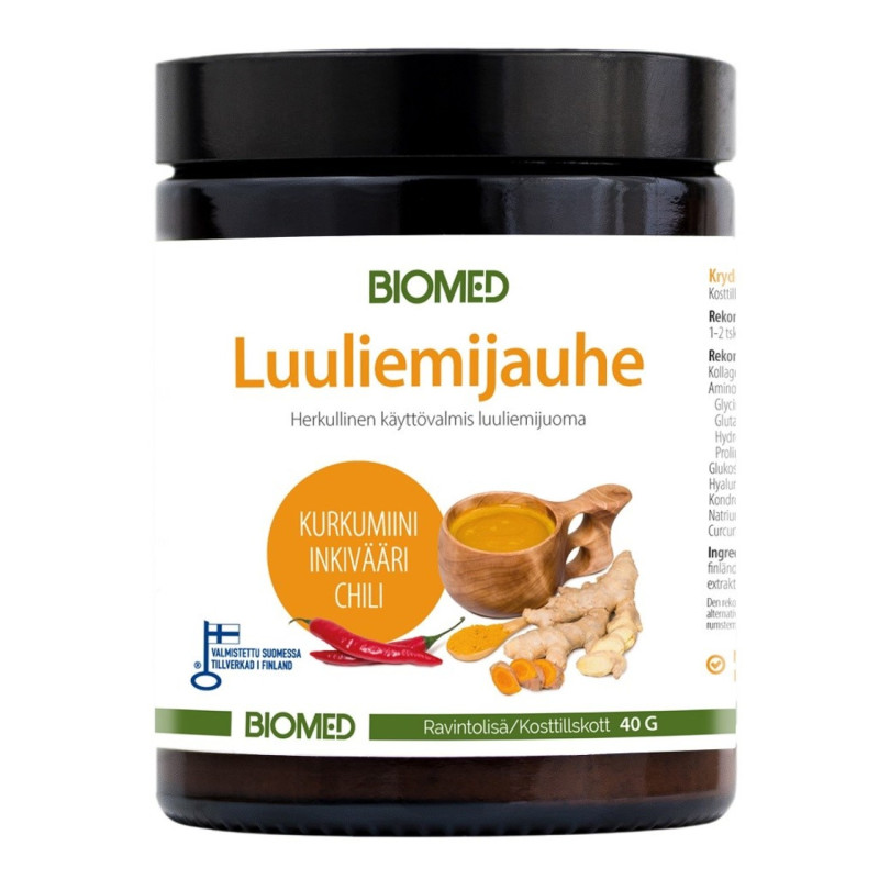 Biomed Maustettu Luuliemijauhe 30g Kurkuma-inkivääri-chili