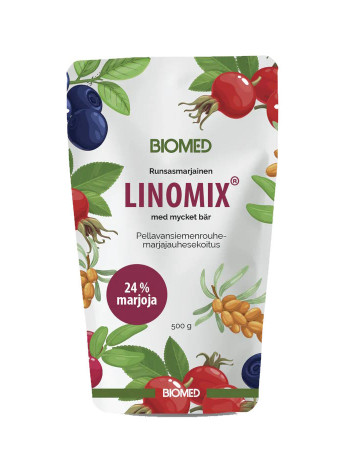 Biomed Linomix runsasmarjainen kuituvalmiste 500g 