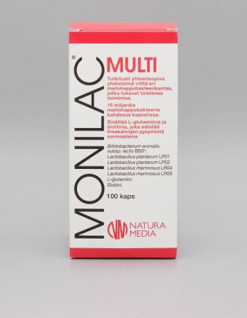 Natura Media Monilac® Multi 100 kaps. Maitohappobakteeri