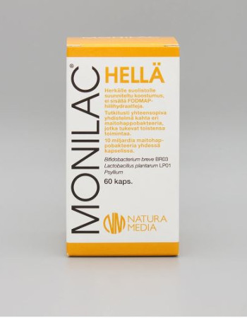 Natura Media Monilac® Hellä 60 kaps. Maitohappobakteeri