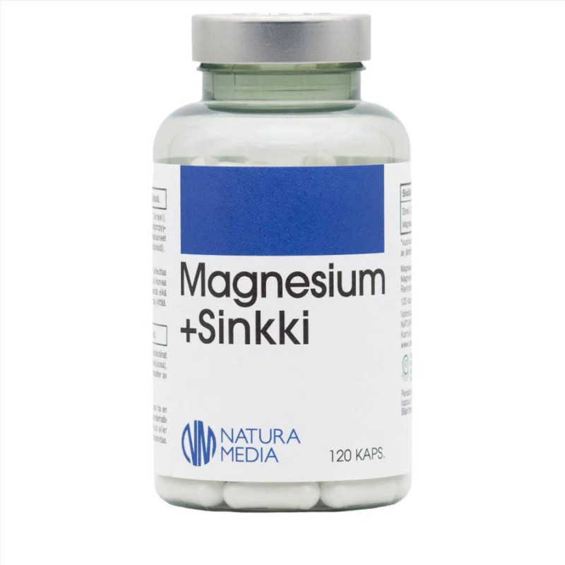 Natura Media Magnesium+sinkki 120kaps