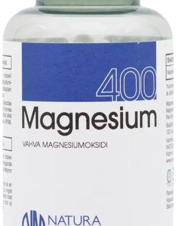 Natura Median Magnesium 400 ravintolisä 120 kaps.