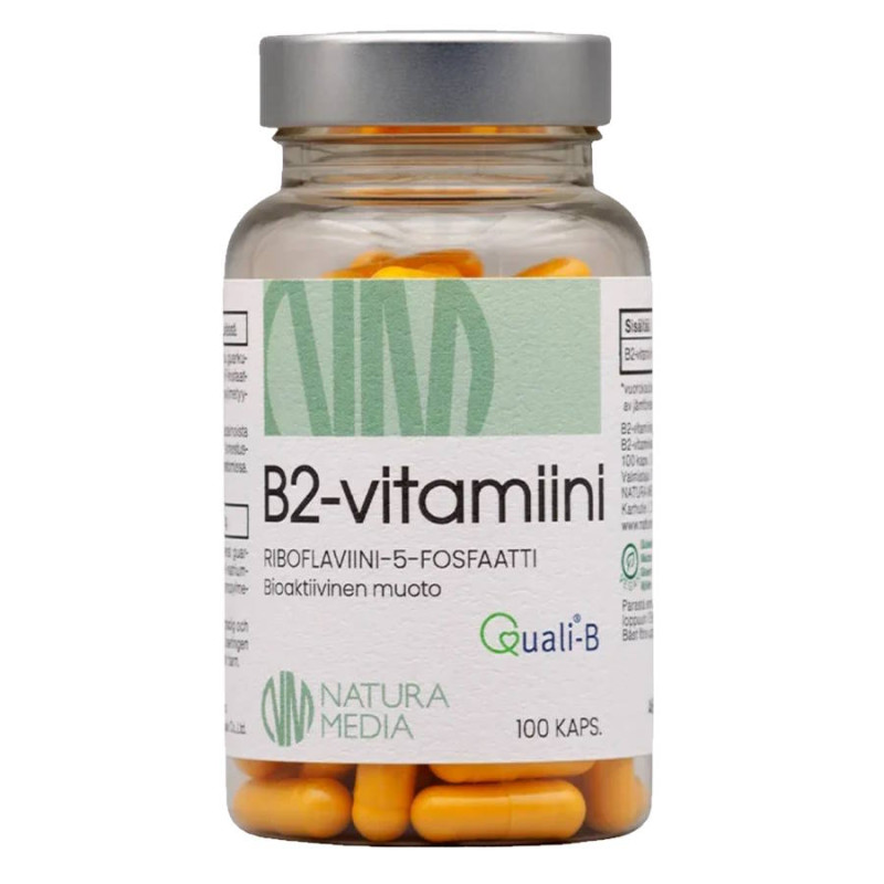 Natura Media B2-vitamiini (tiamiini) 33 mg 100 kaps.