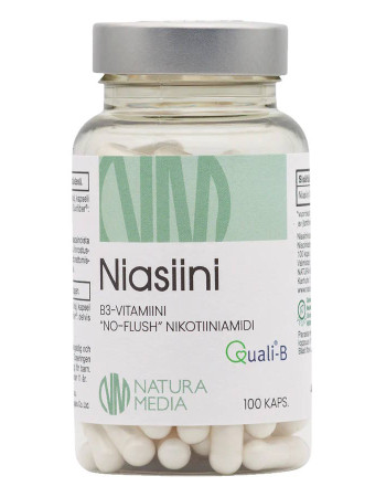Natura Media Niasiini B3 (nikotiiniamidi) 250mg 100 kaps.