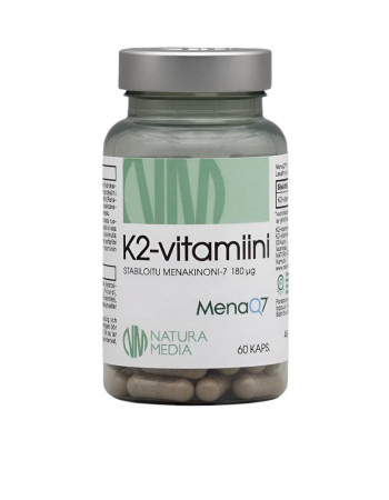 Natura Media K2- vitamiini 180uq 60kaps