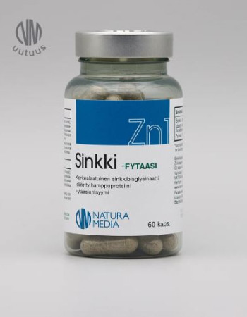 Natura Media Zn1 Sinkki + Fytaasi 60 kaps.