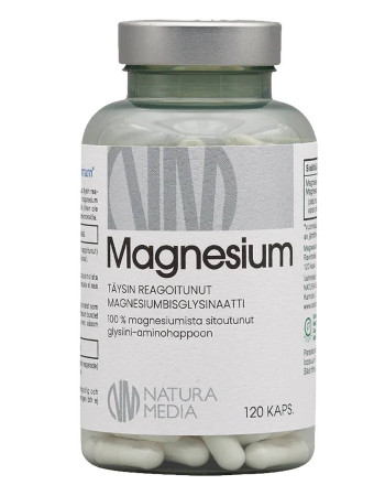 Natura Media Magnesium Bisglysinaatti 120 kaps.