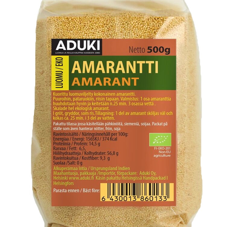 Aduki Amarantti 500g luomu