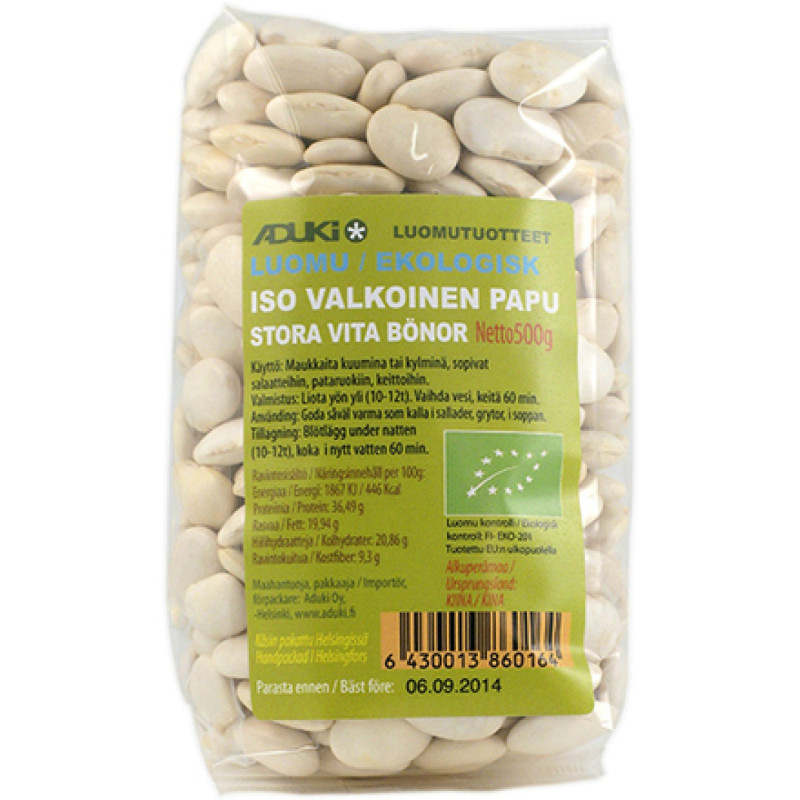 Iso valkoinen papu (voipapu) luomu 500g