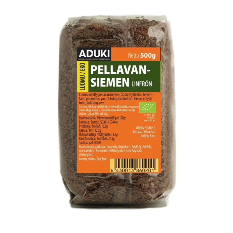 Aduki pellavansiemen luomu 500g
