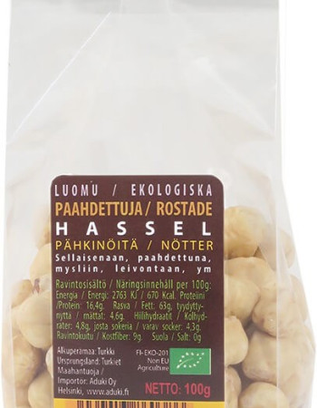 Aduki paahdettu hasselpähkinä luomu 100g