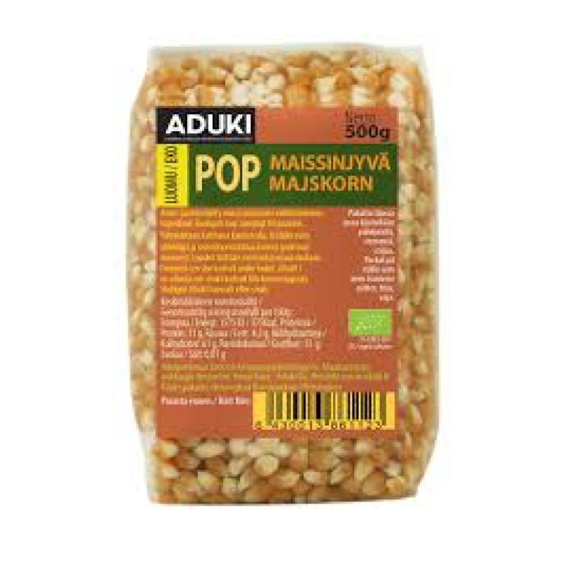 Aduki Popcorn-maissinjyvät 500g luomu