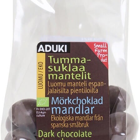 Aduki Tummasuklaamantelit 100g luomu