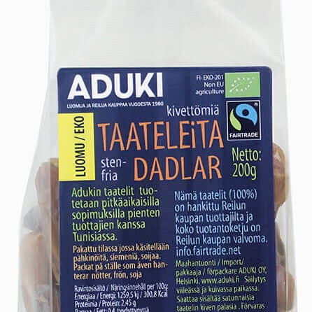 Aduki kivetön taateli 200g luomu reilukauppa