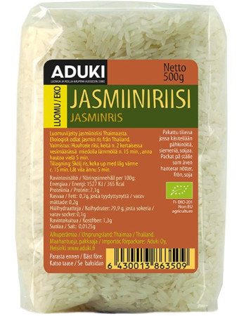 Aduki valkoinen Jasmiiniriisi 500g luomu 