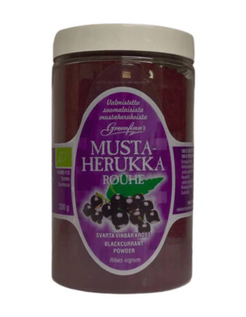 Greenfinn's Mustaherukka Rouhe 200g