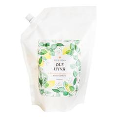Ole hyvä kurkku-minttu käsienpesuneste täyttöpakkaus 1000ml