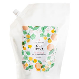 Ole hyvä hoitoaine hilla-mandariini täyttöpakkaus 1000ml 