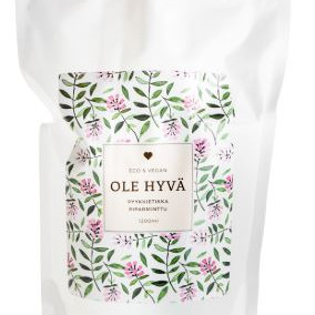 Ole hyvä pyykkietikka piparminttu 1200ml täyttöpussi