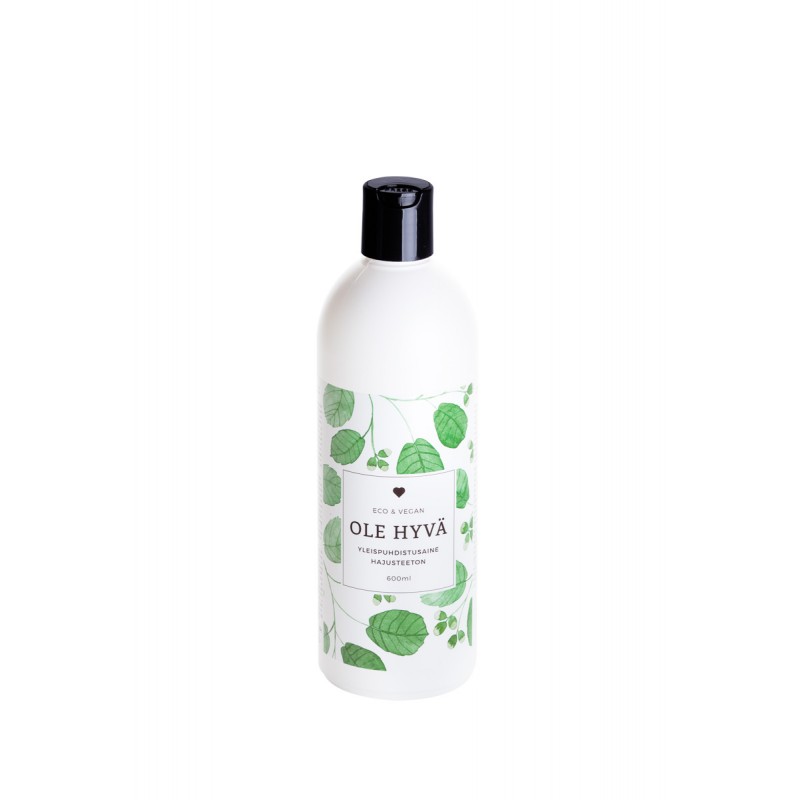 Ole hyvä yleispuhdistusaine hajusteeton 600ml laimennettava 