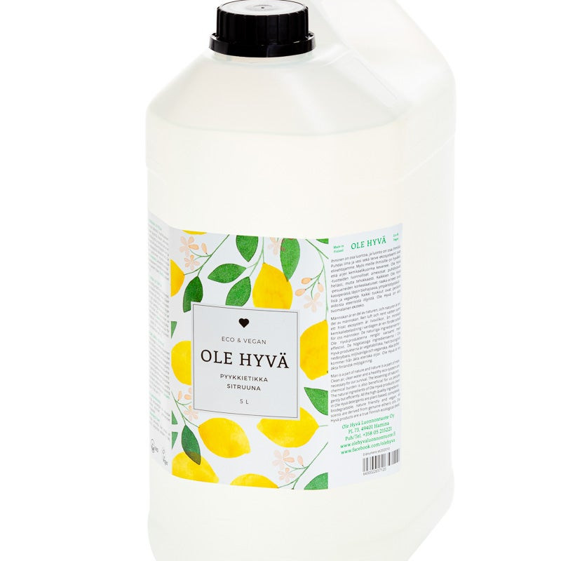 Ole hyvä Pyykkietikka sitruuna 5l kanisteri