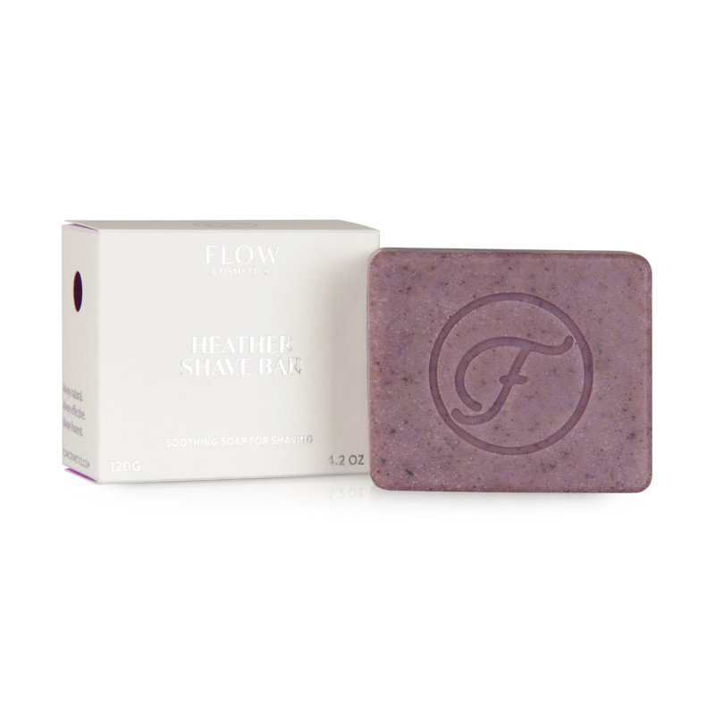 Flow cosmetics Heather Shave Bar saippua ihokarvojen ajeluun 120g