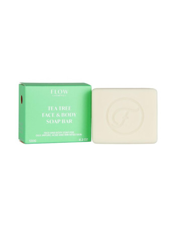 Flow Teepuusaippua kasvoille ja vartalolle 120g