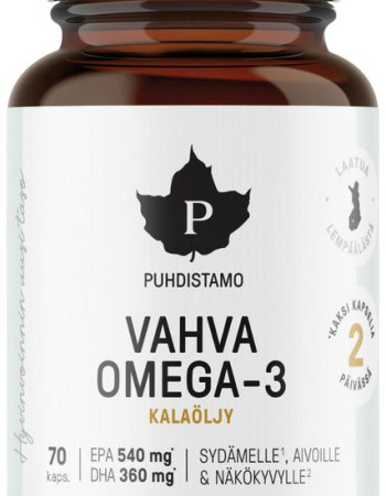 Puhdistamo Vahva Omega -3 70 kaps