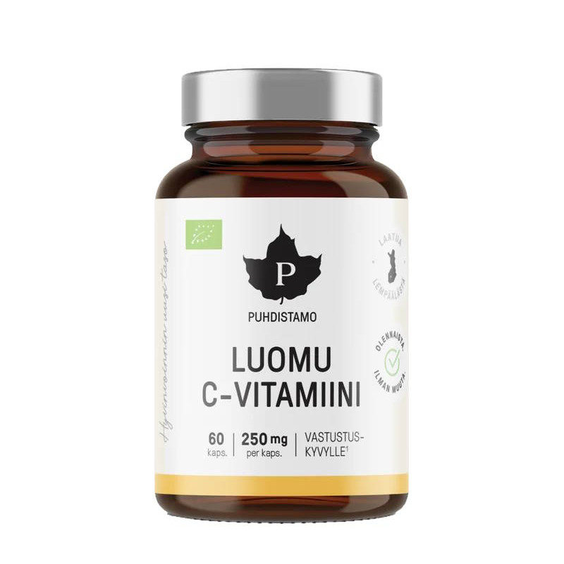 Puhdistamo Luomu C-vitamiini - 60 kaps