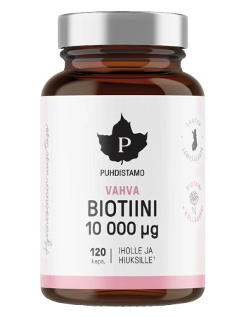 Puhdistamo Vahva Biotiini 10000 µg 120 kaps.
