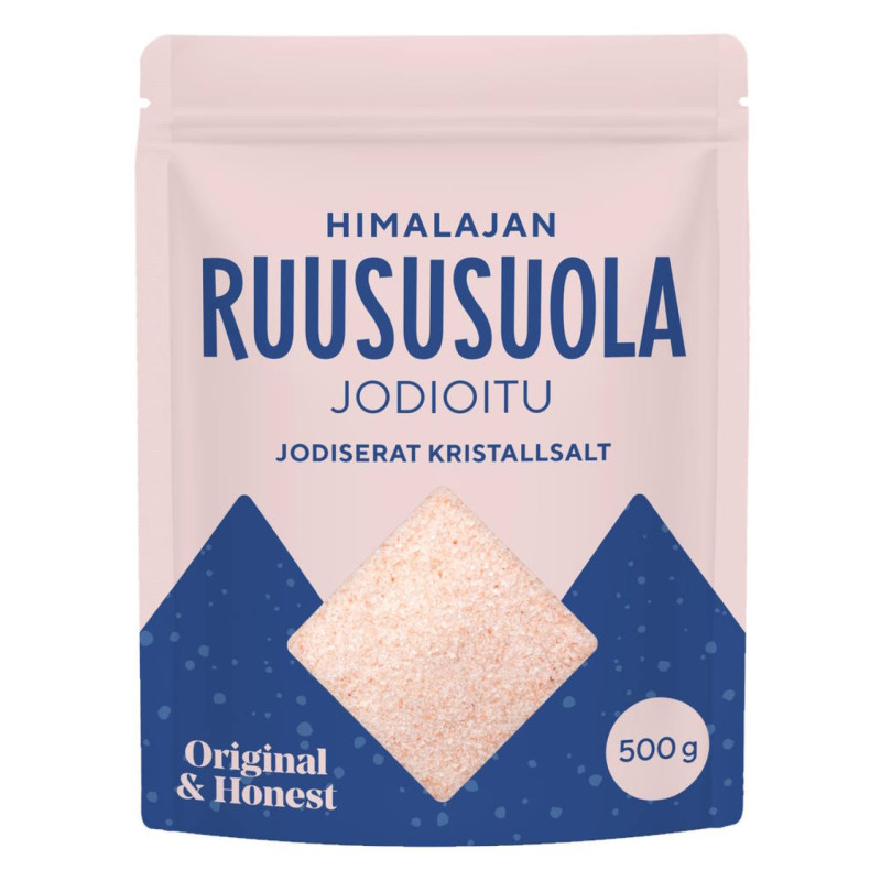 Original & Honest Himalajan Ruususuola hieno, jodioitu 500g