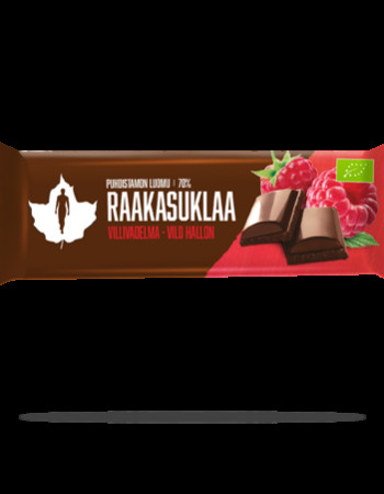 Puhdistamo raakasuklaa villivadelma luomu