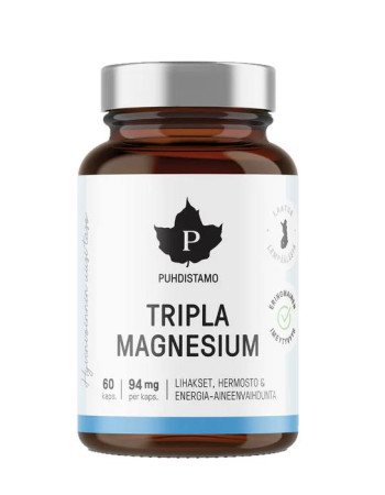 Puhdistamo tripla magnesium 60kaps