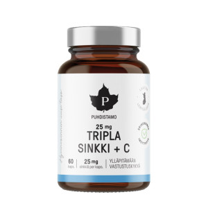 Puhdistamo triplasinkki + C 60kaps