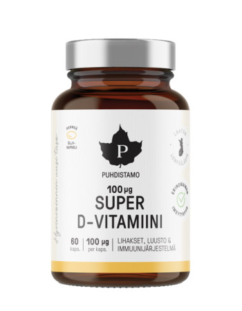 Puhdistamo super D-vitamiini 60 kaps 