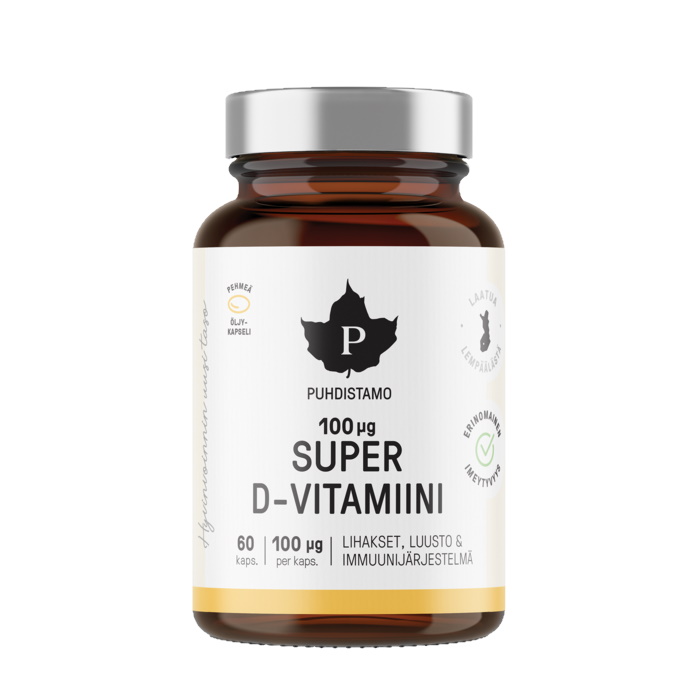 Puhdistamo super D-vitamiini 60 kaps 