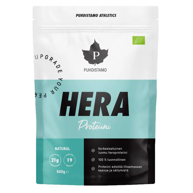 Puhdistamo Heraproteiini Natural maustamaton heraproteiini 500g