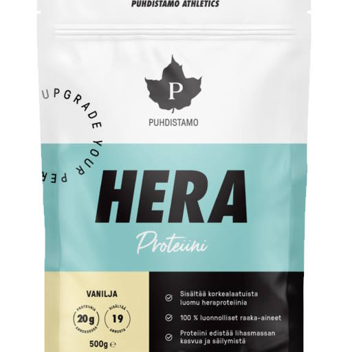 Puhdistamo Athletics Heraproteiini Vanilja 500 g