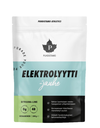 Puhdistamo elektrolyyttijauhe Sitruuna-Lime 240g pussi