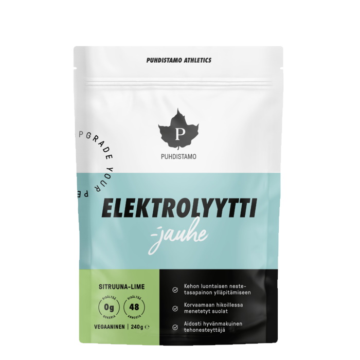 Puhdistamo elektrolyyttijauhe Sitruuna-Lime 240g pussi