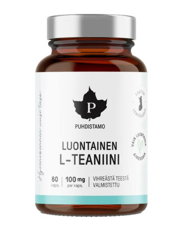 Puhdistamo Luontainen L-teaniini 60kapsl