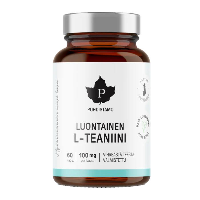 Puhdistamo Luontainen L-teaniini 60kapsl
