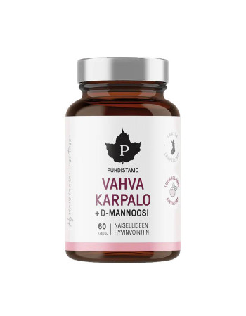 Puhdistamo Vahva karpalo + D-mannoosi