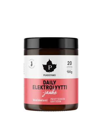 Puhdistamo Daily Elektrolyyttijauhe Vesimeloni 100g