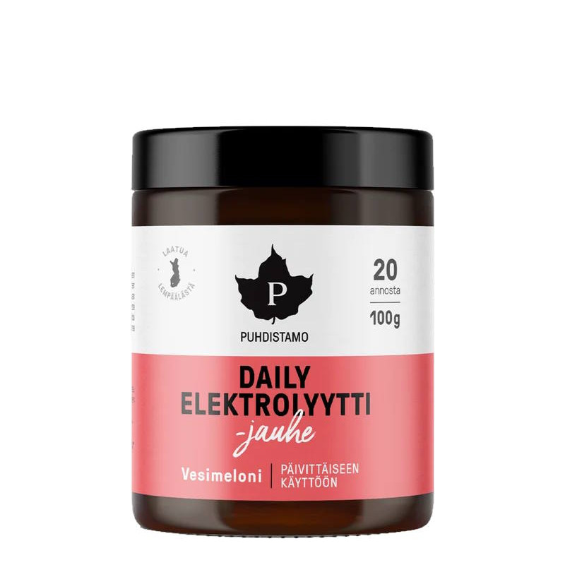 Puhdistamo Daily Elektrolyyttijauhe Vesimeloni 100g