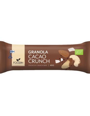Foodin Granolapatukka Cacao Crunch, luomu 40g