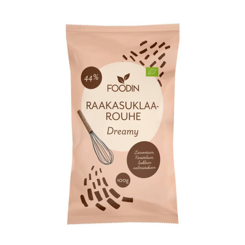 Foodin Raakasuklaarouhe Dreamy 44% 100g luomu